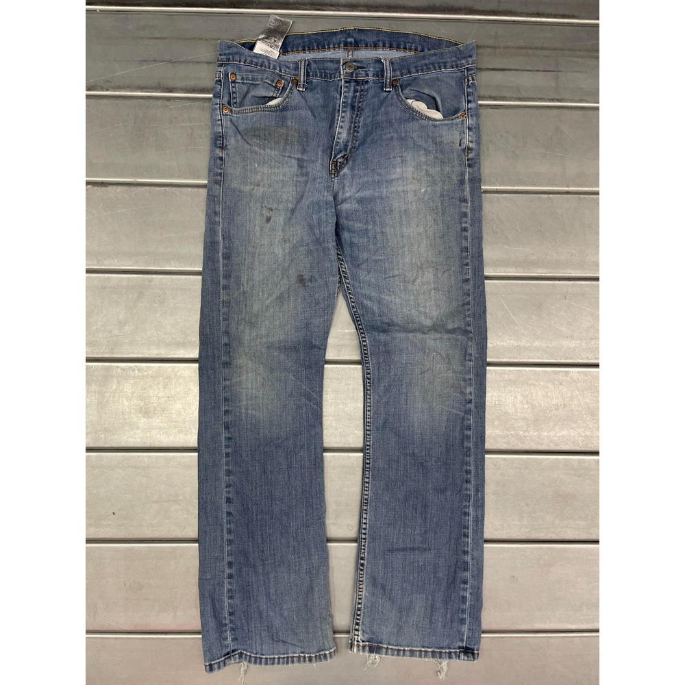Levis 527 Jeans Mens 35X31 Blue Medium Wash Denim Bootcut